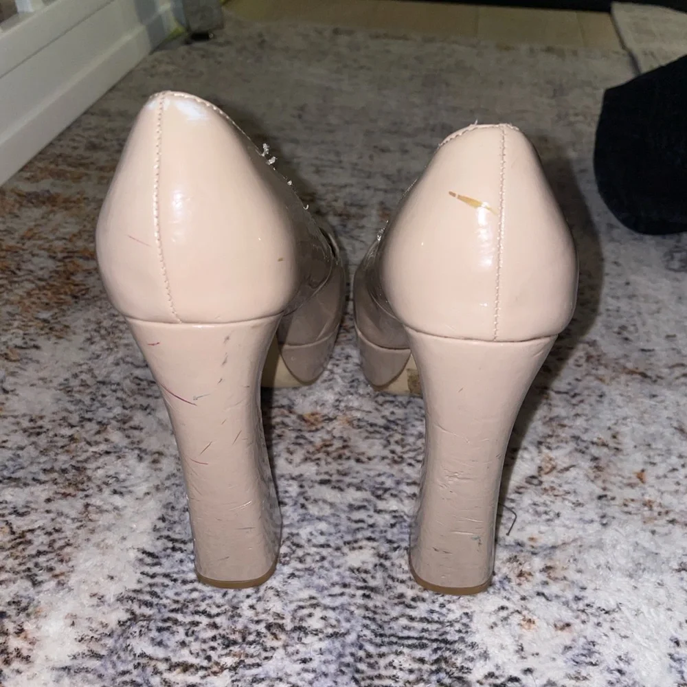 Steve Madden Blush Peep Toe Heels - Picture 2 of 4